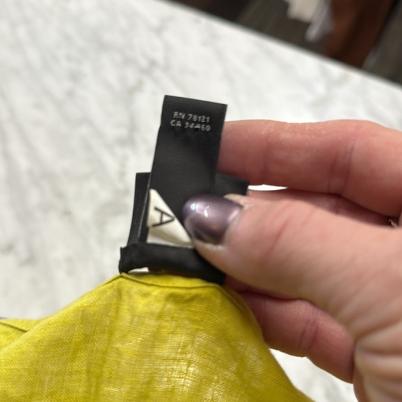 Eileen Fisher Petites Chartreuse Irish Linen Sleeveless Tunic Dress Size M - Picture 4 of 11